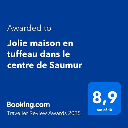 Jolie Maison Tuffeau Centre De Saumur Avec Local Velos Exterior foto